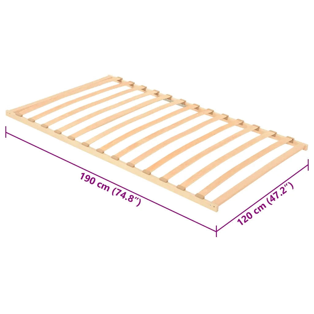 Base a doghe Marrone 120 x 190 cm Legno massello di faggio 42015280