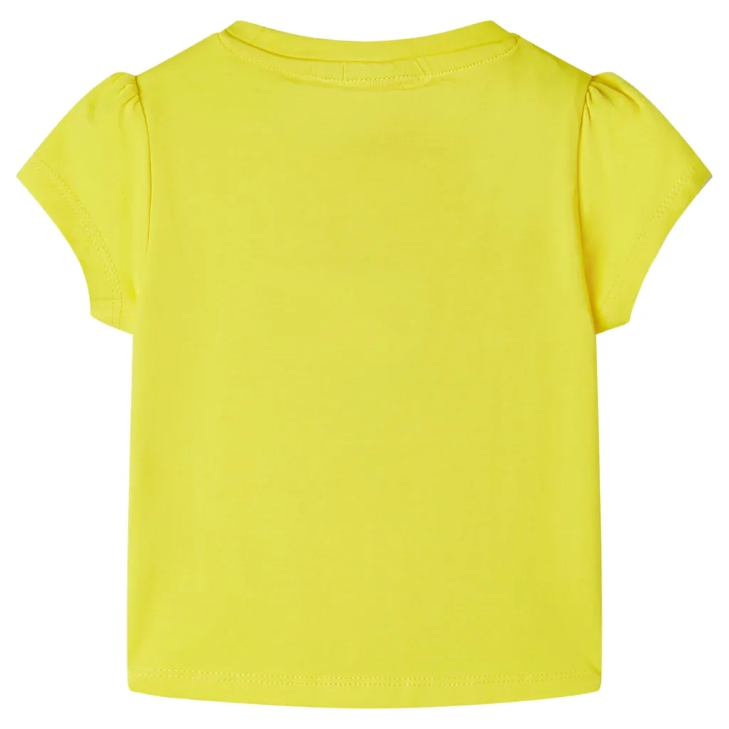 Maglietta da Bambina Gialla 128