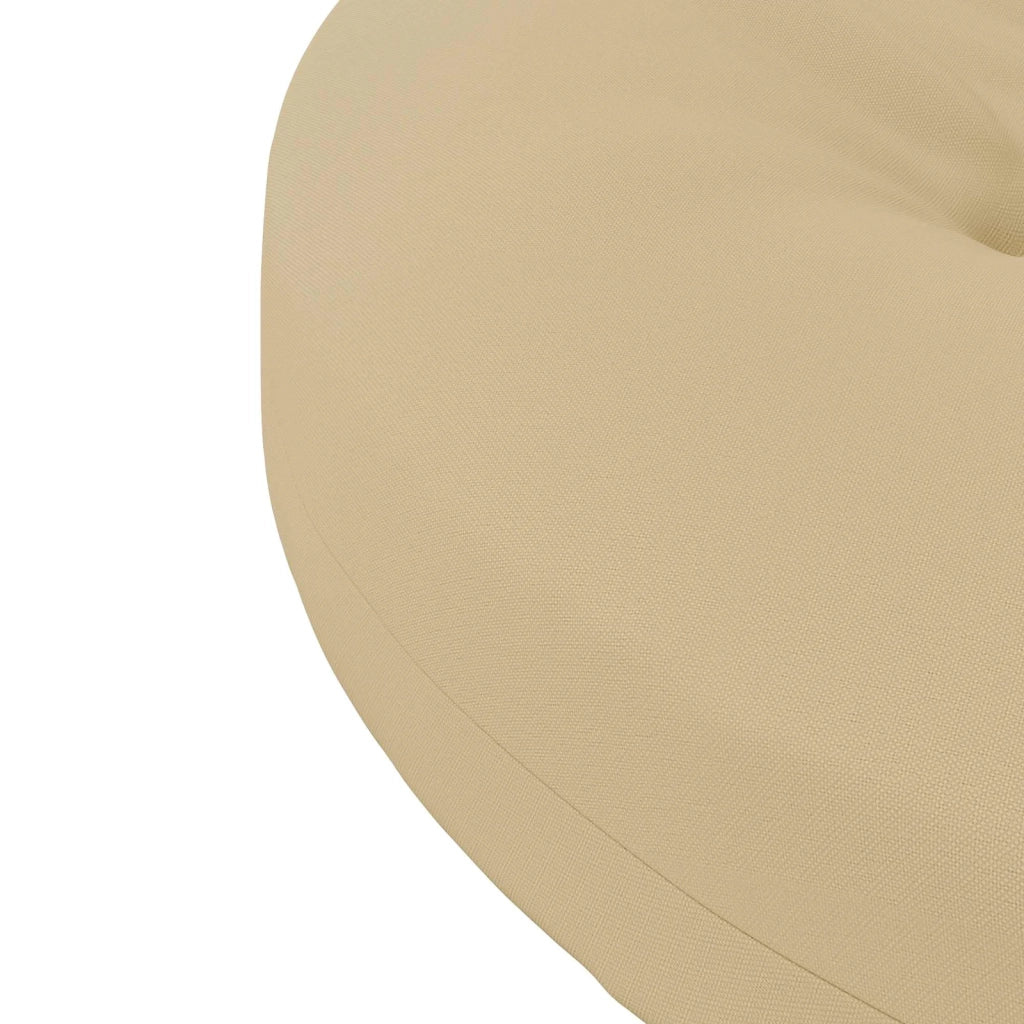 Cuscini per Sedia in 4 Pezzi 4 pz 100% Poliestere Beige 945323