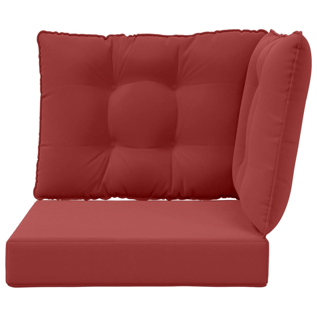 Cuscino per divano da esterno 3 pcs Rosso vino Poliestere 900804