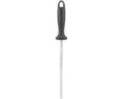 Slijpstaal Professionale per la Cucina - Maniglia Ergonomica - Alta Durezza - Facile Stoccaggio - Utilizzo Sostenibile - Maniglia Comoda - Affilatutto per Coltelli