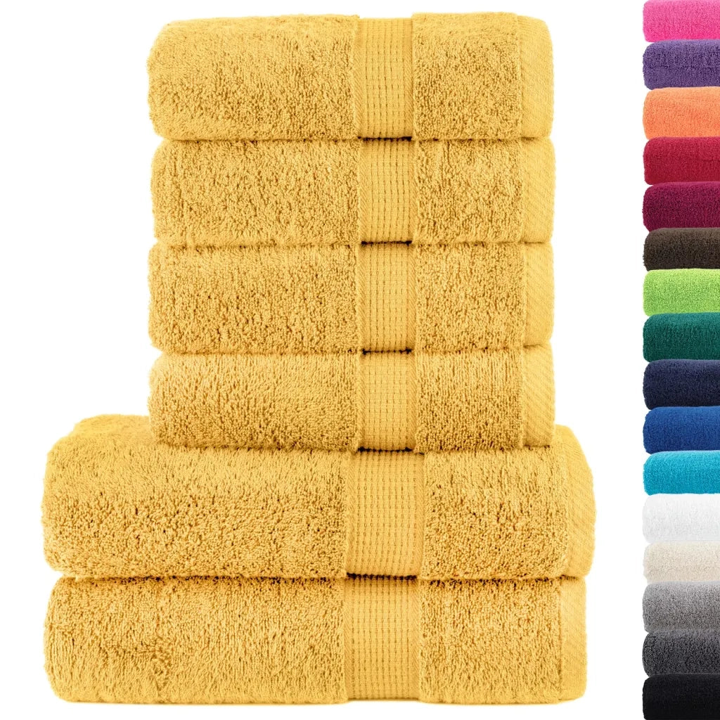 Set ASciugamani SOLUND 8 pz Oro 600 gsm 137559