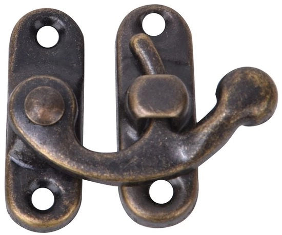 Hasp in Acciaio - 30 Pezzi - 3,2 x 2,8 cm - Ideale Sostituzione per Scatole di Gioielli