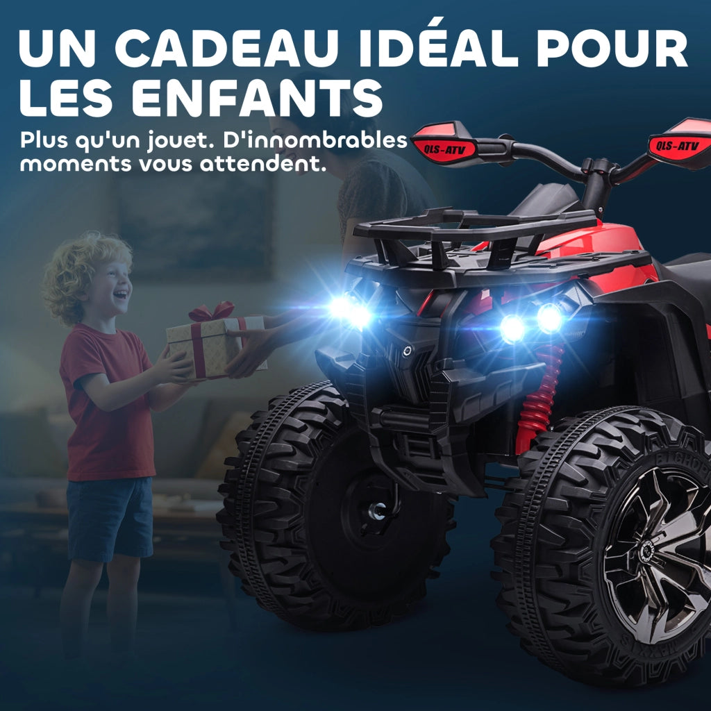 Auto elettrica per bambini ¨C zephmum ¨C rosso nero