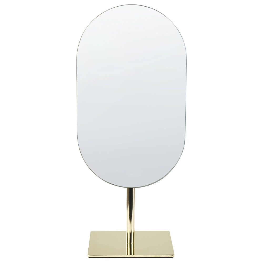 Specchio make up da tavolo oro 16 x 37 cm bagno camera da letto elegante moderno
