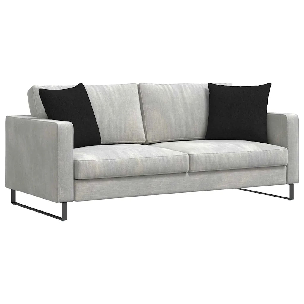 Cuscini da Divano 2 pcs Nero 45 x 45 cm Tessuto 42013913