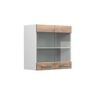 Mobile da cucina in vetro R-Line Sonoma/Bianco 60 cm Vicco