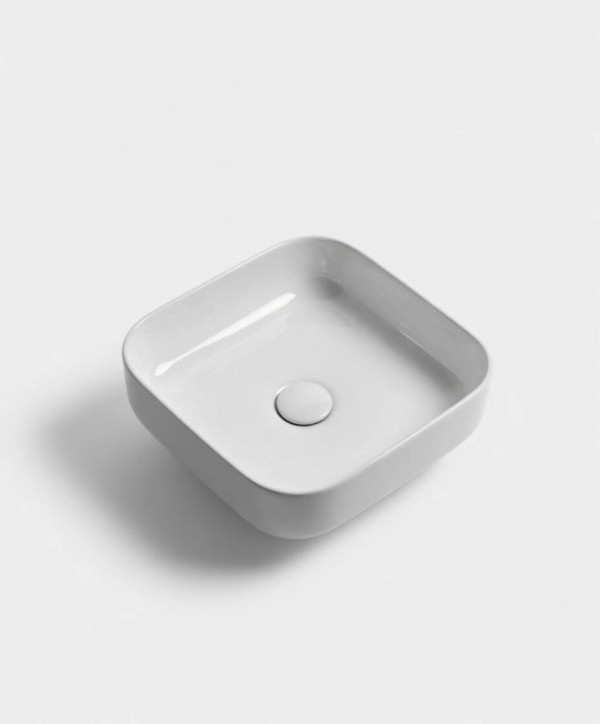 Lavabo appoggio 38,5 x 38,5 cm BIANCO LUCIDO