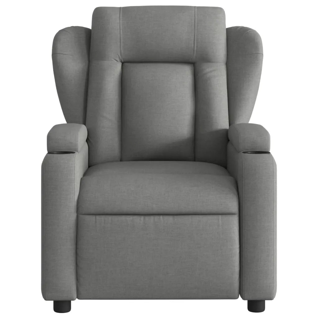 Poltrona reclinabile in tessuto grigio scuro 3205565