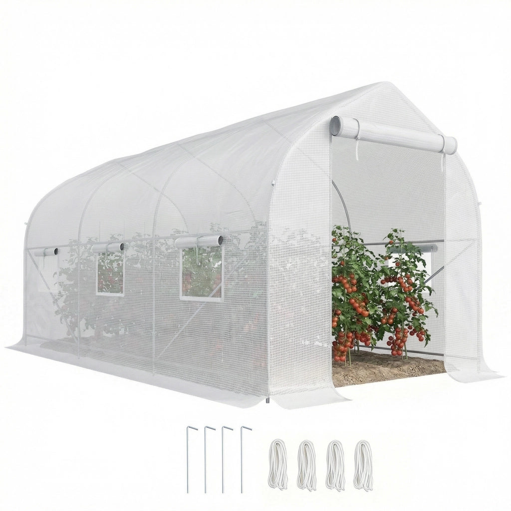 Serra da Giardino ¨C zephmum ¨C Bianco, Metallo e PE, 4x2x2 m