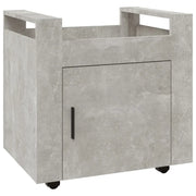Carrello Scrivania Grigio cemento 60x45x60 cm Legno Multistrato CFW7409642