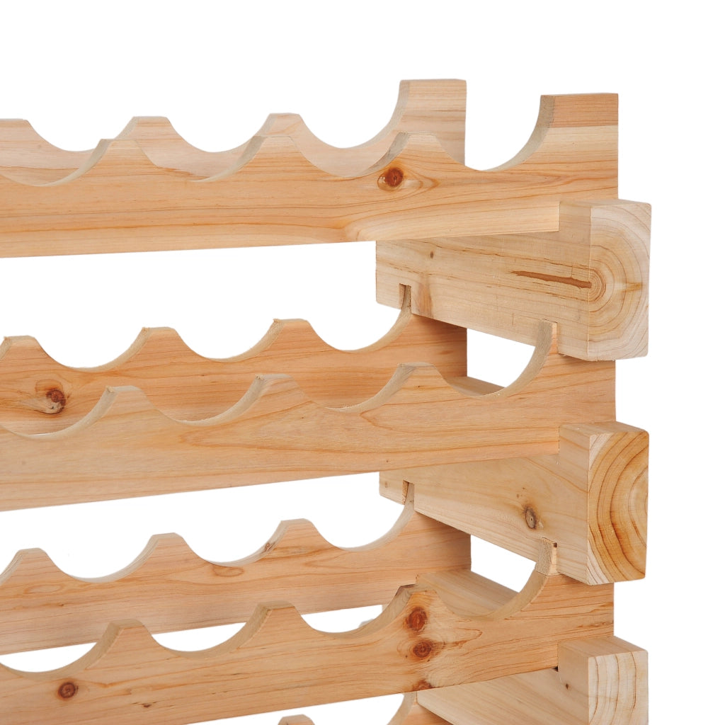 Libreria per vini 6 livelli ¨C Minimal ¨C 114x28x85cm legno pino naturale
