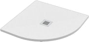 PIATTO DOCCIA STONE SEMITONDO 90X90 BIANCO OPACO ERCOS