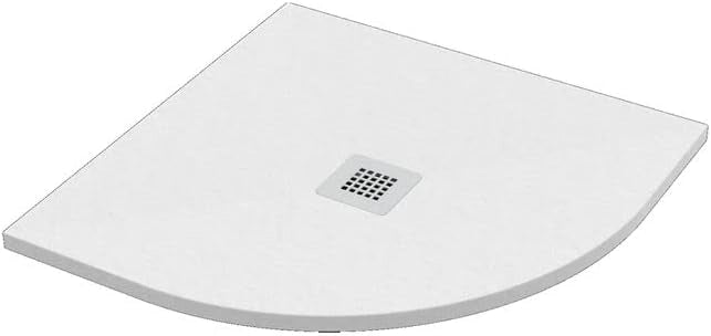PIATTO DOCCIA STONE SEMITONDO 90X90 BIANCO OPACO ERCOS