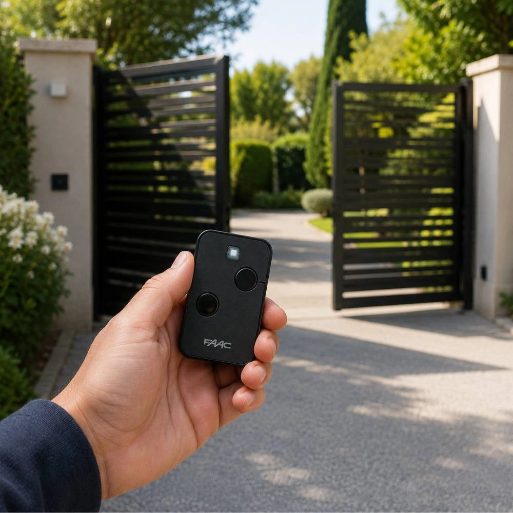 Radiocomando 2 canali 433 mhz per automazioni di accesso