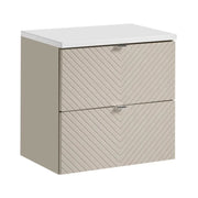 Set bagno AOKI: mobile sottolavabo con cassetti 60cm + piano lavabo bianco