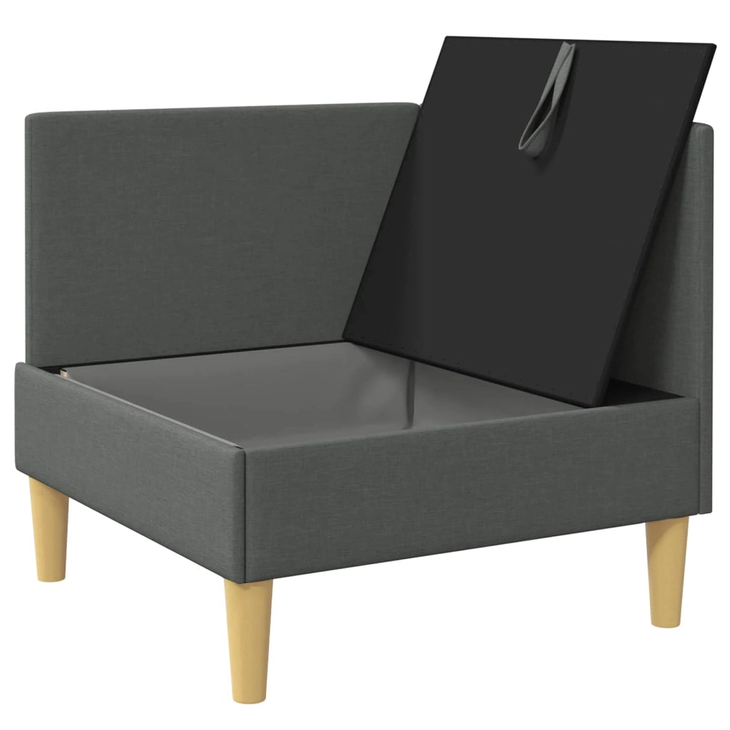 Pouf contenitore Grigio scuro 42027067