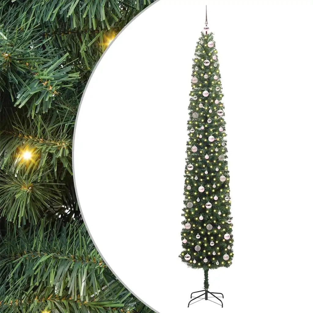 Albero di Natale artificiale con 300 LED Verde 270 cm 3394980