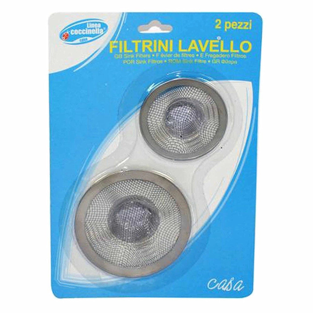 Trade Shop - Filtro Lavello Coccinella Diametro Mm.ø70 E 55 Set Da 2 Pezzi -