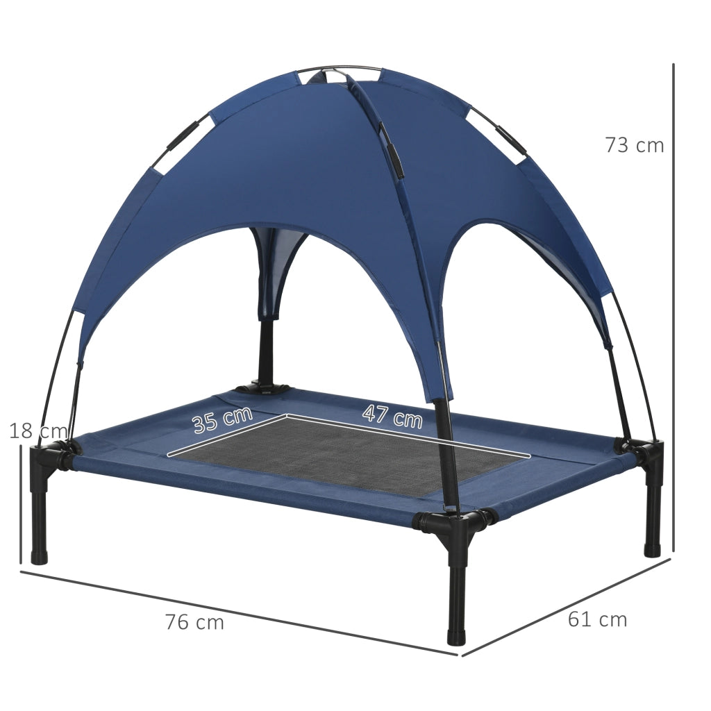 Cuccia per Cani con Baldacchino ¨C zephmum ¨C Blu