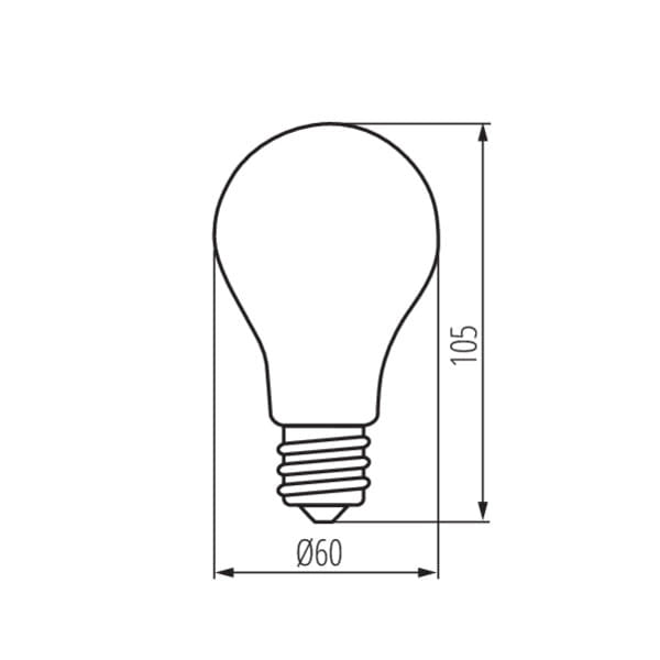 Lampadina LED Filament E27 10W 1520lm 2700K Kanlux