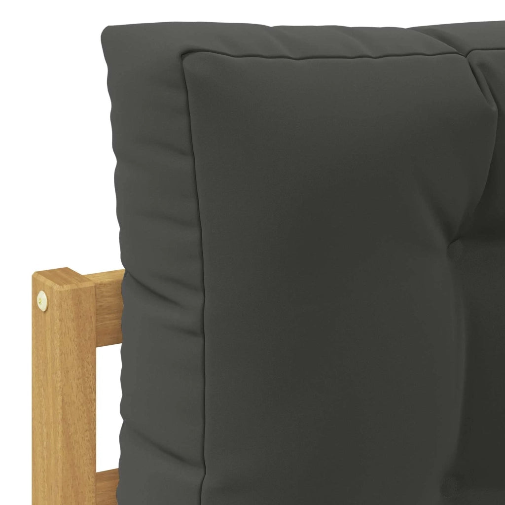 Set di divani da esterno 5 pz Bianco e Antracite Poliestere 3390397