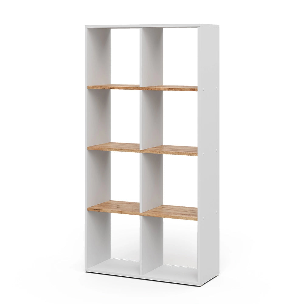 Vicco Scaffale Rovere bianco/dorato 143 x 72 cm