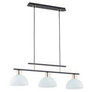Lampada a sospensione Alfa Etiuda 3xE27 bianco nero