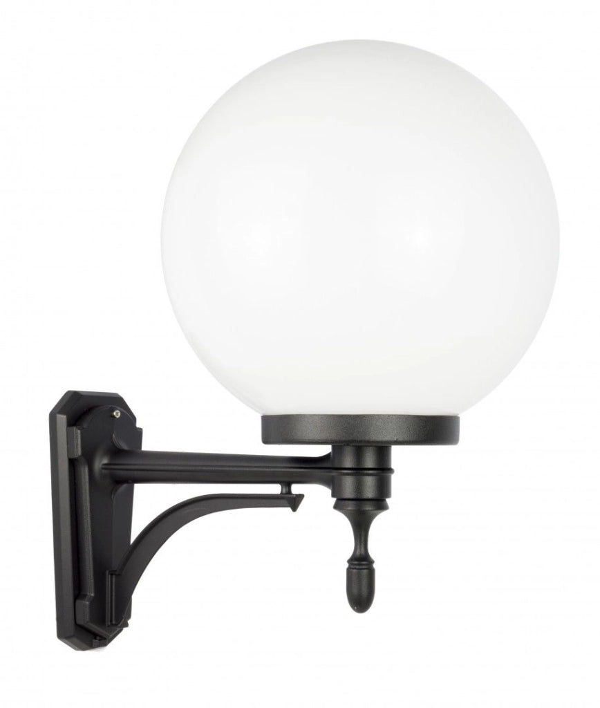 Applique da esterno globo 30 cm E27 nero IP43 SU-MA