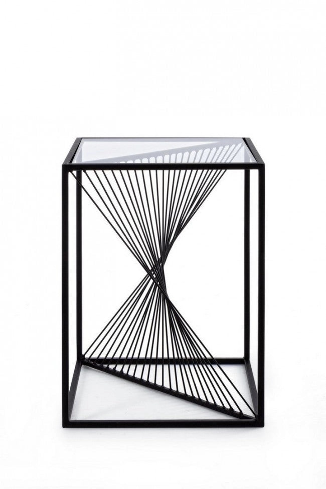 Tavolino Espiral 40x40 in Metallo