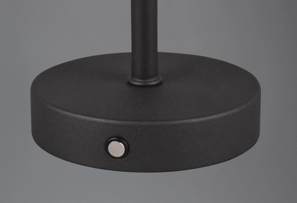 Lampada da tavolo ricaricabile touch LED nera RL Jeff