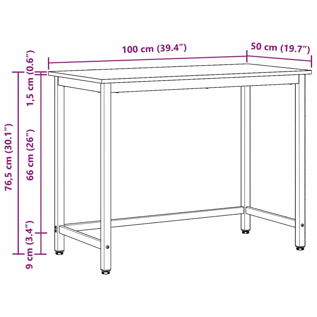 Scrivania | Tavolo Legno vecchio 100 x 50 x 76,5 cm