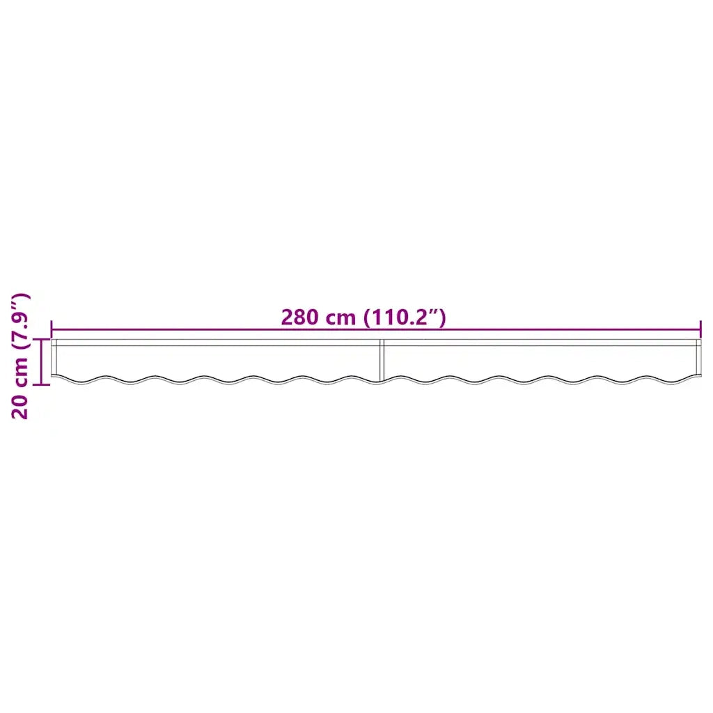Tenda a Braccio Multicolore 280 x 20 cm Tela 42000695