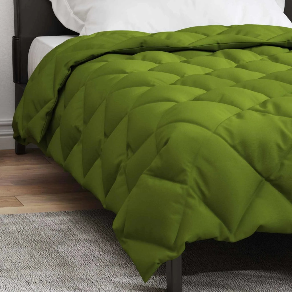 Duvet Invernale Verde 155 x 220 cm Microfibra 42025670