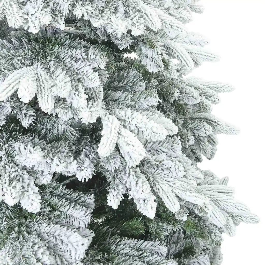 Albero di Natale Artificiale Snodato Foderato di Neve Bianco 42019316