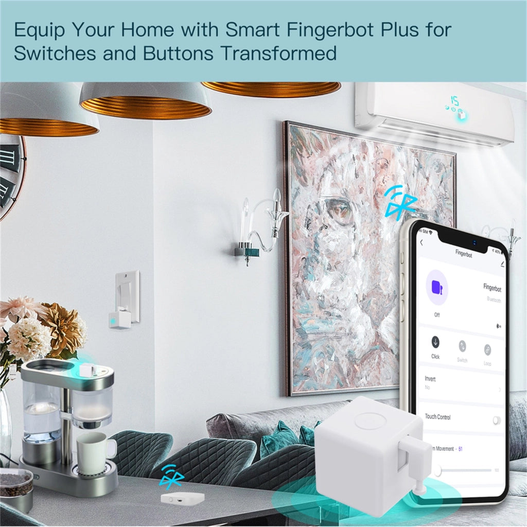 Fingerbot Smart Switch Toggle Pulsante Pusher Bluetooth BLE Bluetooth BLE Mesh TUYA, Smart Life 5V IP20
