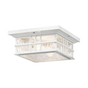 Plafoniera esterna Kichler Beacon Square bianca E27 IP44