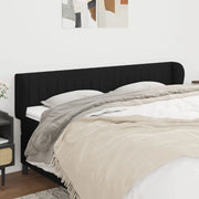 Testiera ad Orecchio-Testata con Orecchie Nera 203x23x78/88 cm in Tessuto 196207