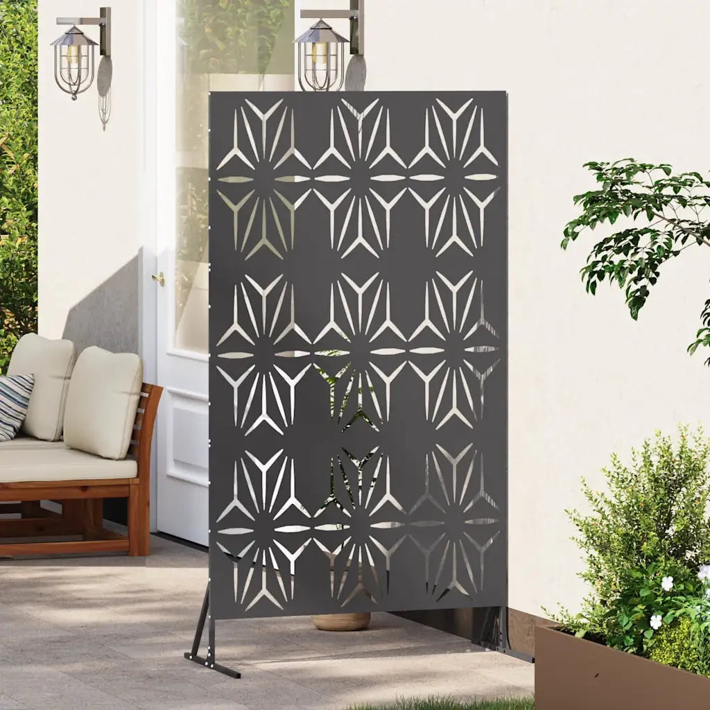 Schermo per Privacy Nero 100 x 50 x 180 cm Acciaio CFW6687561