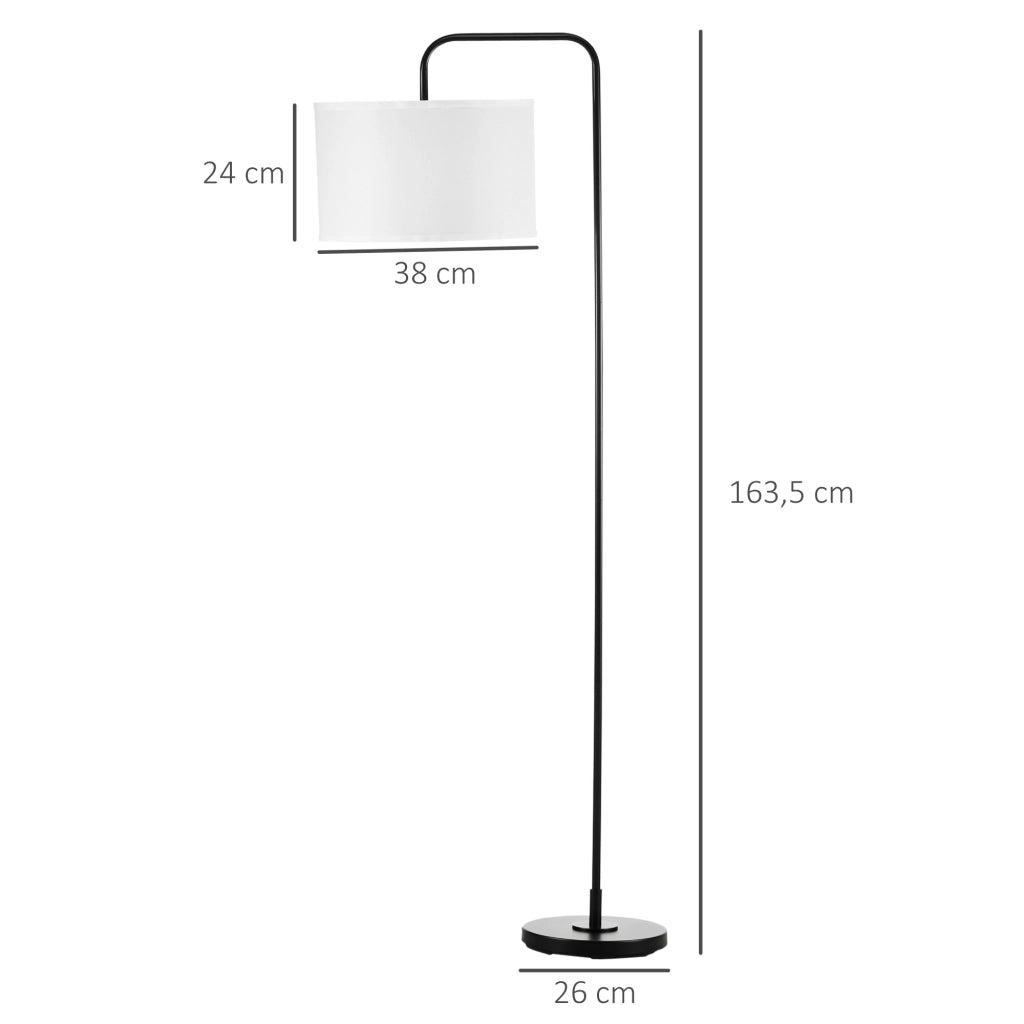 Lampada da terra ¨C Minimal ¨C nero metallo 64x38x163.5 cm