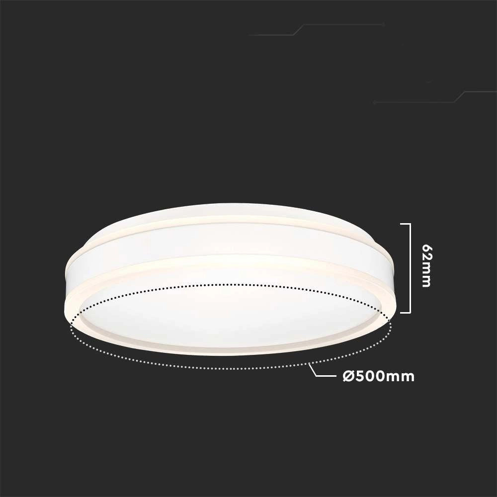 Plafoniera LED V-TAC 42W 50cm 4000K 4400lm dimm.