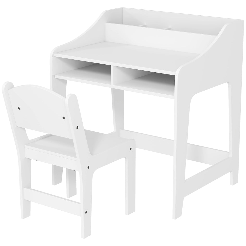 Scrivania per bambini con sedia ¨C Minimal ¨C bianco