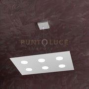 AREA SOSPENSIONE 6+2 LUCI BIEMISSIONE GRIGIO 1127-S6 R+2-GR