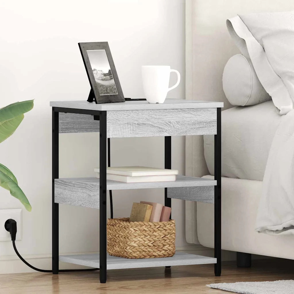 Armadio da Notte 2 pcs Grigio Sonoma 41 x 31 x 51 cm 859542