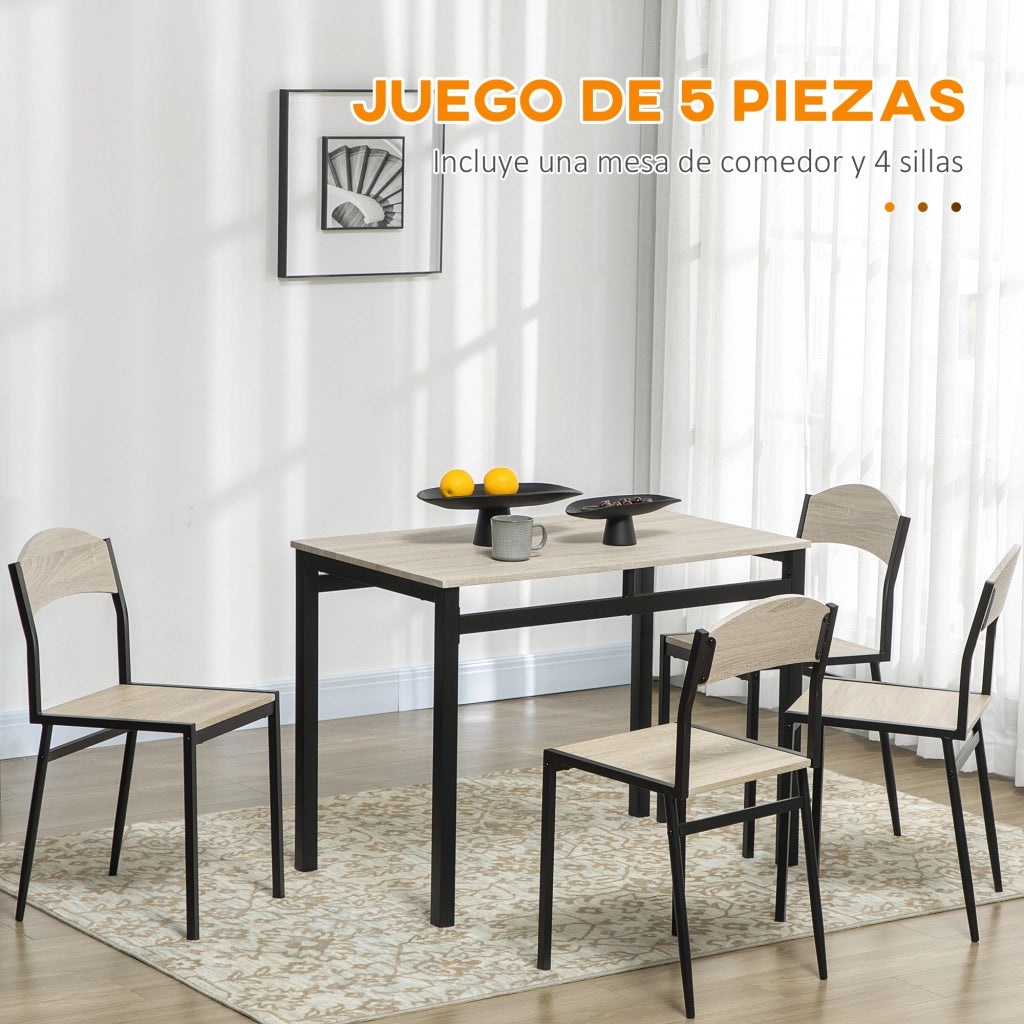 Tavolo da pranzo allungabile per 4 persone ¨C Minimal ¨C Robe e nero