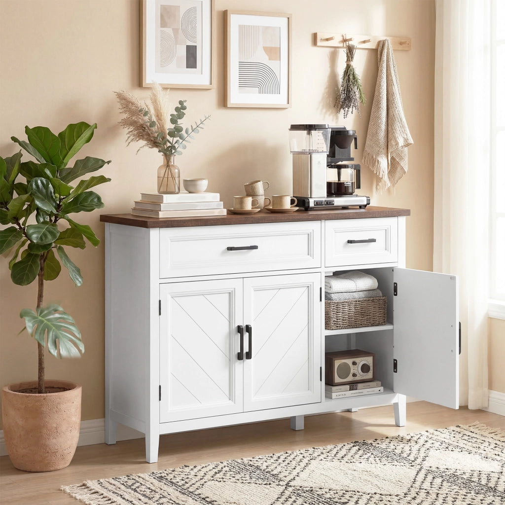 Credenza ¨C Minimal ¨C Bianco 110x35x80,5 cm
