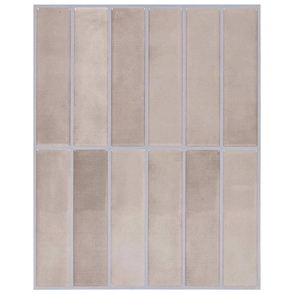 Piastrella Rettangolare 20 pcs Caffè beige 29 x 23 x 0,08 cm 42046178
