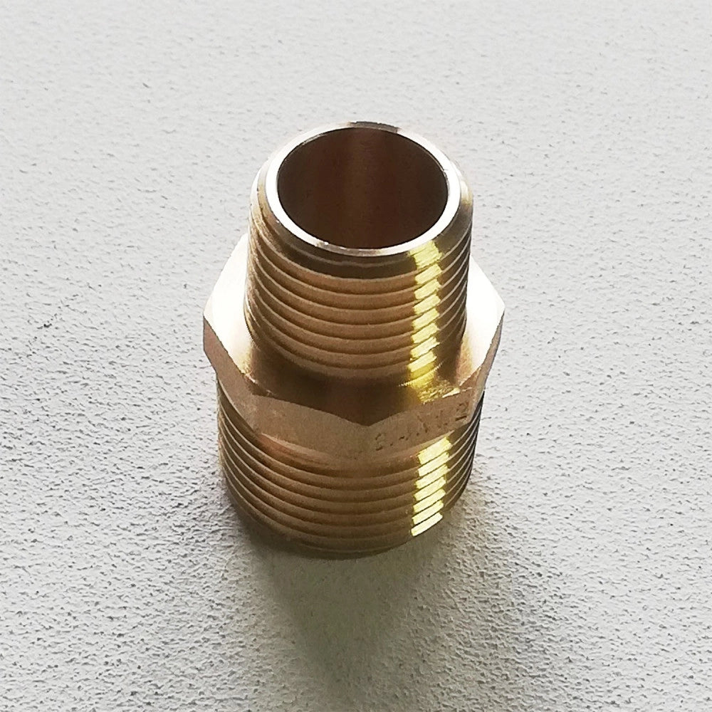 Niples nipplo 1 x 3/4 doppia vite ridotta mm in ottone