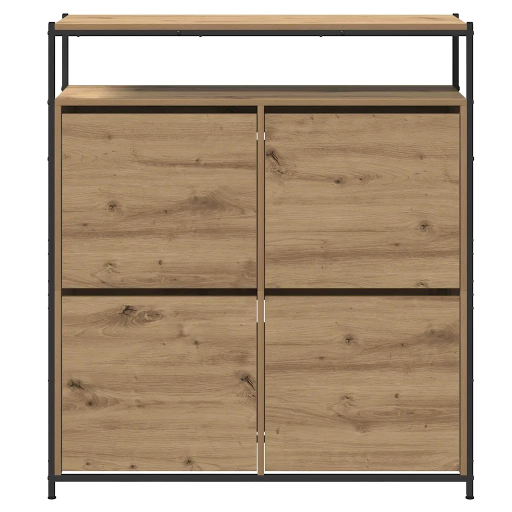 Mobile per scarpe Rovere artigianale 100 x 34 x 112 cm