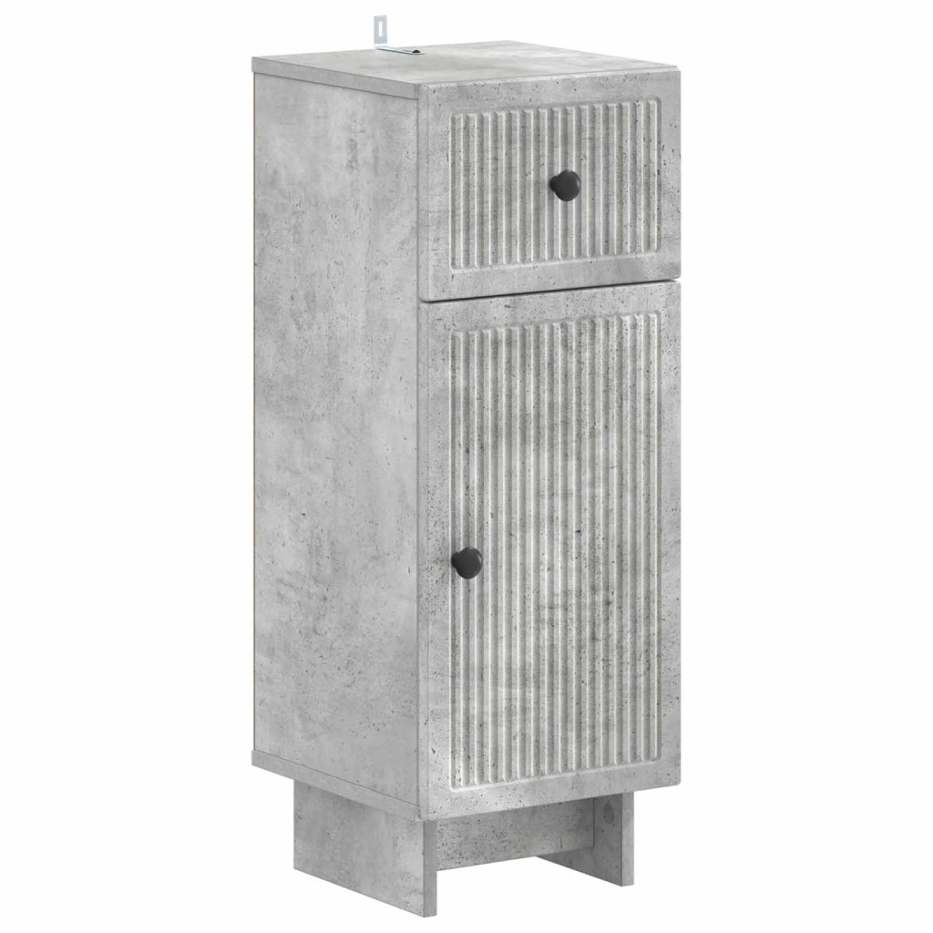 Set di Mobili da Bagno da 4 Pezzi EDE Grigio Cemento 3417903